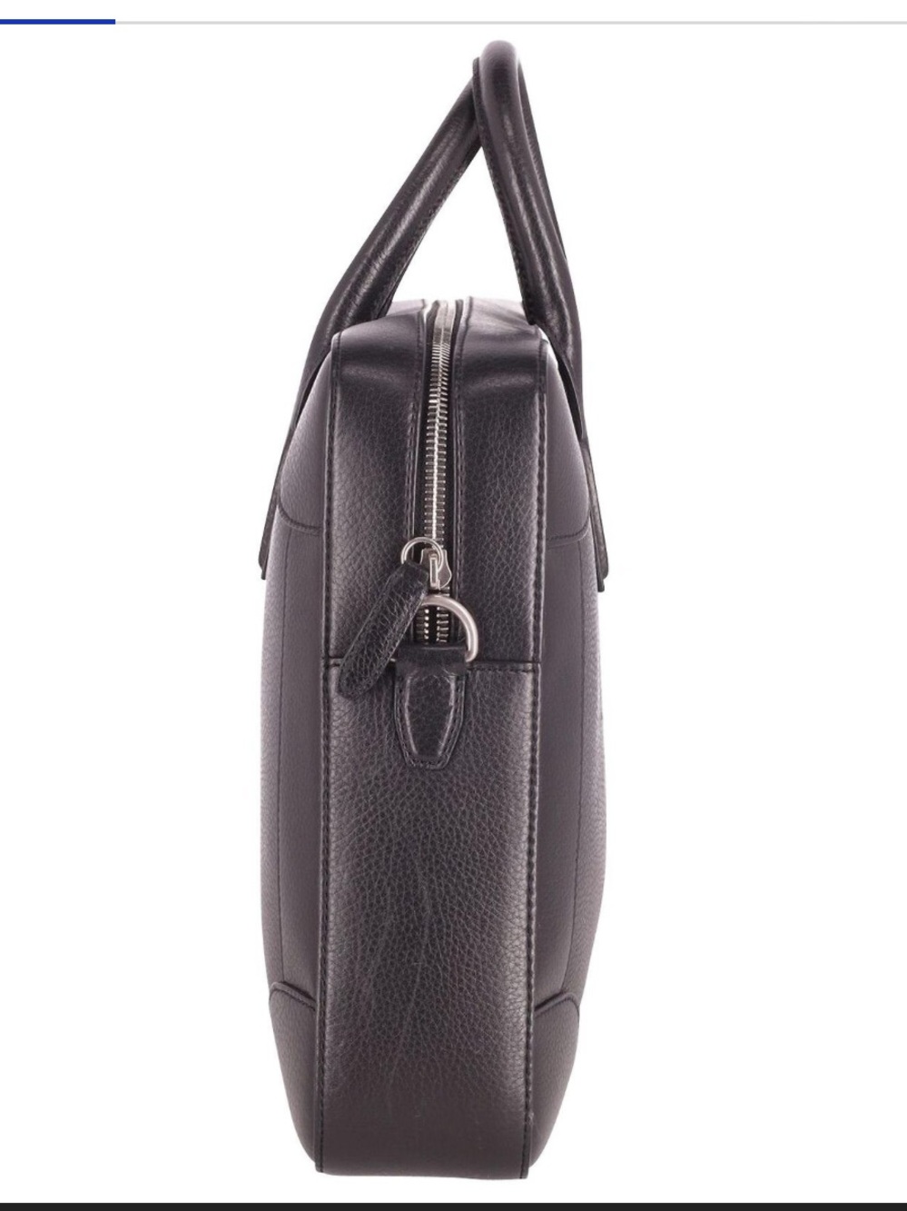 MULBERRy Classic Grain Calfskin Belgrave Single Document Holder Dark Brown - Picture 3 of 9